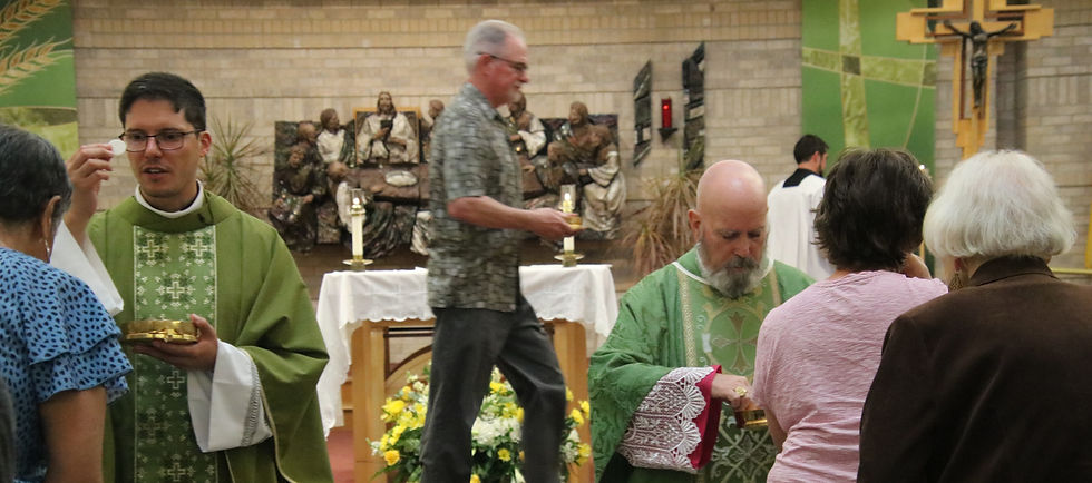 A group of adults in sacrament preparation