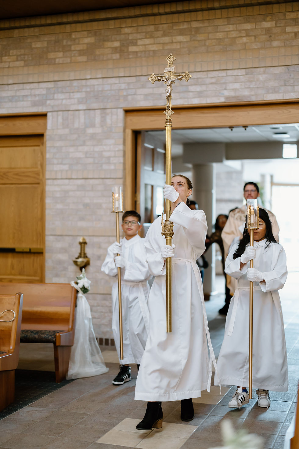 A group of adults in sacrament preparation
